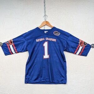 VTG University of Florida IZAW Jersey Men's S Blue Gators National Champions Y2K
